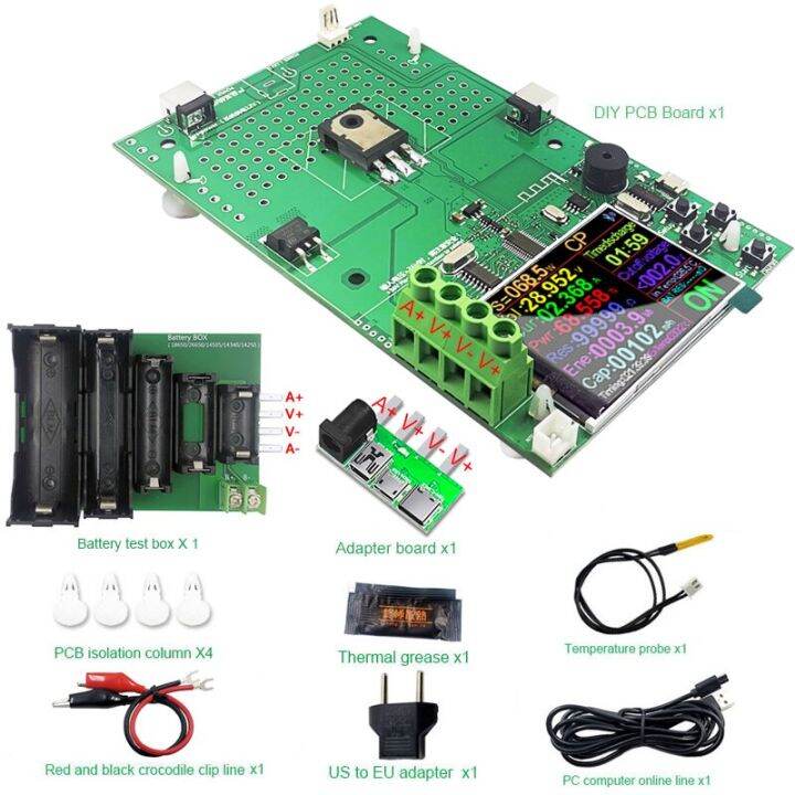 DIY 1000W 4 Wire DC Electronic Load Lithium Battery Testers Capacity
