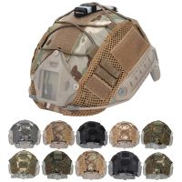 Tactical Helmet Cover for Fast MH PJ BJ OPS-Core Helmet Airsoft Paintball Army Military Helmet Cover Multicam with Elastic Cord Adhesives Tape