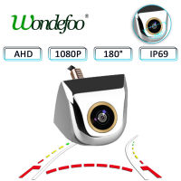 CWUniversal 1920X1080P AHD 180องศา Fish Eye Len Starlight Night Vision รถด้านหลังด้านหน้ากล้องสำรองรถที่มองเห็นได้