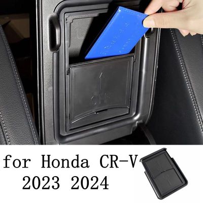 ที่เท้าแขนสำหรับฮอนด้า CR-V รถ CRV 2023 2024กล่องเก็บของ ABS คอนโซลกลางอุปกรณ์จัดระเบียบภาชนะบรรจุ