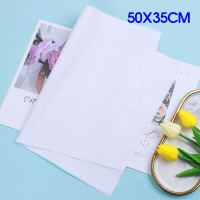 20แผ่นแพ็ค White Liner กระดาษทิชชูสำหรับเสื้อรองเท้า DIY Handmade 50X35CM โปร่งแสงไวน์ห่อกระดาษของขวัญบรรจุภัณฑ์