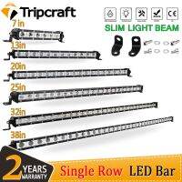 Tripcraft แท่งไฟ LED เดี่ยว7 "13" 20 "25" 32 "38 นิ้ว90W 120W 150W 180W สำหรับ SUV 4X 4ทางวิบากแถบแสงสำหรับทำงาน LED