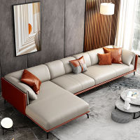 TATA HOME Revive | Florence Sofa genuine leather living room Italian customizeโซฟาหนังแท้ โซฟาหนังอิตาลีมินิมอลห้องนั่งเล่นแสงหรูหราสามารถปรับแต่งได้