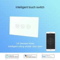 Smart Switch For Alexa And Google Home 220v Remotely Controlled Tuya Smart Home Touch Roller Shutter Switch Wifi Switch Camera Remote Controls