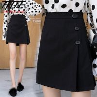 COD ♘☜❃ The Monolopy Shop28dfgs8dgs THHONE Womens Clothing Plus Size Midi Skirt Women High Waist Button Retro New A-line Pencil Big Size 5XL Short Skirts