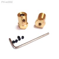 10pcs/lot 3mm 4mm 5mm 6mm 7mm 8mm Shaft Motor Flexible Coupling Tyre Wheel Brass Hex Coupler Set wrench