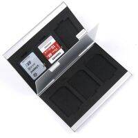 Metal MMC Memory Card Aluminium Storage Box Kamera 6 Case untuk SD MMC TF Memory Card Storage Card Holder Case