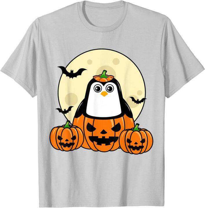 penguin-pumpkin-moon-bats-costume-cute-easy-halloween-gift-t-shirt-cotton-fitness-tight-tees-plain-men-top-t-shirts-fashionable