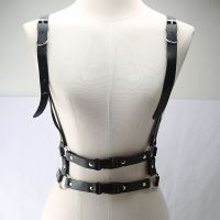 European and American new gothic punk straps PU leather belts chest straps straps body straps Belts