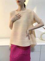 2MUAY PLEAT รุ่น CX5855 เสื้อผู้หญิง เสื้อพลีทคุณภาพ 4สี FREE SIZE SHORT SLEEVE FRINGEPLEAT TOP