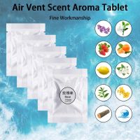 【CC】❏  10Pcs Car Air Fresheners Refills Vent Clip Set Fragrance Scent Freshener Refill Tablets