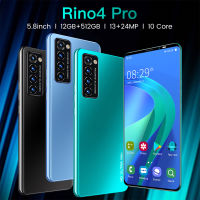 สมาร์ทโฟน Rino4 Pro,8GB + 512GB หน้าจอ5.8นิ้ว HD + เต็มจอ