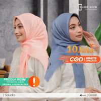 SQUARE Hijab Saudia Rawis 110X110 Plain Veil Women