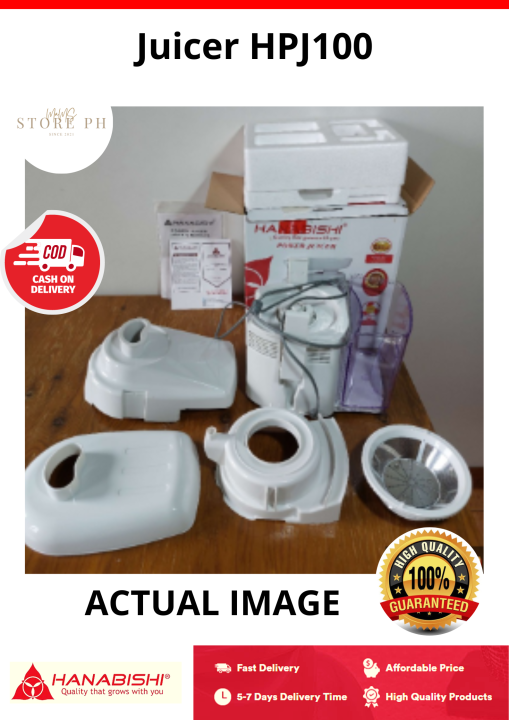 Juicer HPJ100 HPJ100 Hanabishi Easy to assemble and clean Double