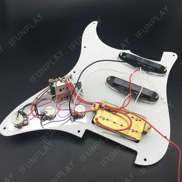 ssh-loaded-prewired-electric-guitar-pickguard-pickup-for-fd-st-style-guitar-white-pearl