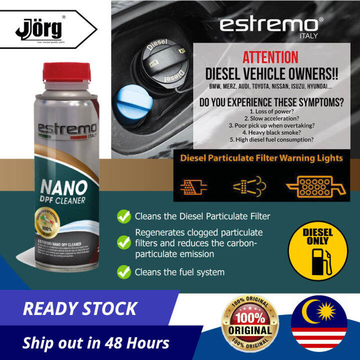 ESTREMO™ NANO DPF CLEANER (250ML); Diesel Particulate Filter Cleaning