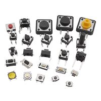 125Pcs/Set Micro Tactile Push Button Switch 25Types SMD DIP 2/3/4Pin Momentary Reset Switch 2x4 3x6 4x4 6x6mm DIY Assortment Kit