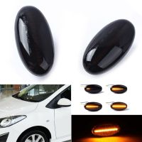 【 Joychi】ไฟเลี้ยว LED ไฟแสดงสถานะด้านข้างแบบไดนามิกสำหรับ Mazda 2 3 5 6 BT-50 MPV 2ชิ้น