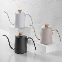 Pour Over Coffee Kettle Gooseneck 350Ml หม้อกาแฟสแตนเลสยาวแคบ Spout Hand Drip Milk Jug Coffeeware