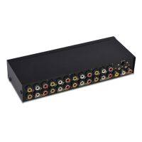 【┋】 AYAAN EMPORIUM 8-Way ตัวแยกสัญญาณ RCA AV 1X8วิดีโอ1 In 8 Out Splitter จำหน่าย HDTV T84C