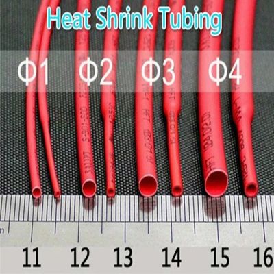 8 Meter Red Heat Shrink Tube Assorted Cable Wire Wrap Electric Insulation Sleeve Cable Sleeve Heat Shrink Tubing Tube Cable Management