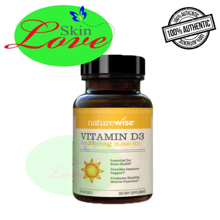 NatureWise Vitamin D3 5,000 IU (1 Year Supply) for Healthy Muscle