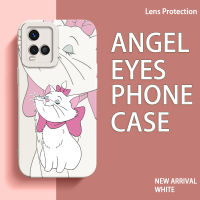 เคสโทรศัพท์ TPU สำหรับ Vivo Y21 Y21A Y21E Y21G Y21S Y21T Y31 Y33T Y33S Y32 Y50 Y53S Y67 Lite Disney Marie Cat กรอบด้านหลังเป็นซิลิโคนนิ่มกันกระแทกทรงสี่เหลี่ยม