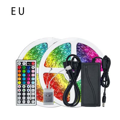 Car Led Strip Light 3528Rgb Color Marquee With Controller Set Plastic Car Decoration Control Party Accessories EU