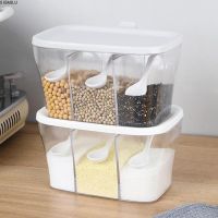 （orange kitchen）เครื่องเทศ SeasoningBox With3-compartment เครื่องเทศ BoxContainer ขวดเครื่องปรุงสำหรับ SpiceSalt