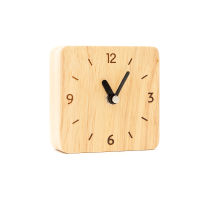 The Woods Tale นาฬิกาตั้งโต๊ะ เดินเงียบ นาฬิกาไม้ SQUARE TABLE CLOCK จากไม้แท้ธรรมชาติ