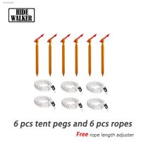 ₪❐✒ Tent Accessories 6pcs Tarp Pegs and 6pcs Ropes Camping Accessories Tent Supplies for Canopy Sunshade Sun shelter Sun Awning