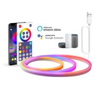 LED Strip Neon ไฟ Tuya Smart Life WiFi Bluetooth APP รีโมทคอนล RGB Neon Sign เทปตกแต่งสวนกลางแจ้ง Home