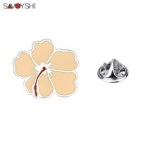 SAVOYSHI Fashion Flower Lapel Pins ชุดบุรุษเข็มกลัดโลหะเครื่องประดับสุภาพสตรีของขวัญที่สวยงามหมวกกระเป๋าชุดเสื้อโค้ทอุปกรณ์เสริม