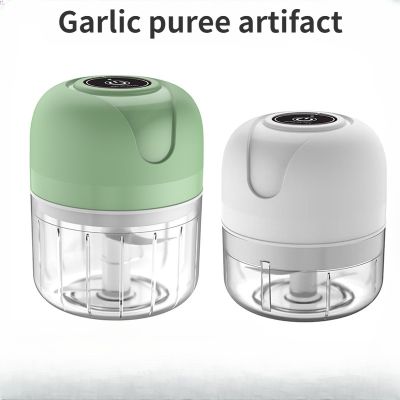 【CC】✔  Electric meat grinder cooking machine chefs garlic masher beating and pressing mini masher