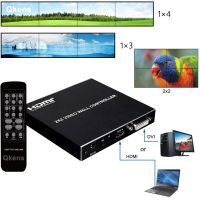 1X3 1X4 1X2 2X2 HDMI ตัวควบคุมวิดีโอติดผนัง HD 1080P ตัวประมวลผลการเย็บหลายหน้าจอ3X1 4X1ทีวี4กล่องประกบกันพับได้180 °