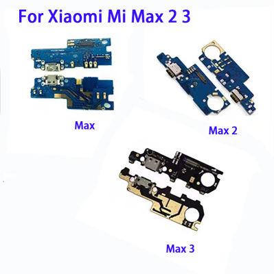 สำหรับ Xiaomi Mi Max 2ที่ชาร์จไฟ3 USB บอร์ดเชื่อมต่อสายแพสายเคเบิลยืดหยุ่นกับไมโครโฟน