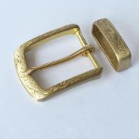 Solid brass Belt Buckle Pin buckles Belt loop Belts Clip DIY leather Craft accessories for belt 38-39mm