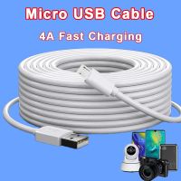 Max 12M Micro USB Cable For Xiaomi Camera Monitor Mobile Phone Bank Recorder Projector Power Charging Extension Cable Usb Cord