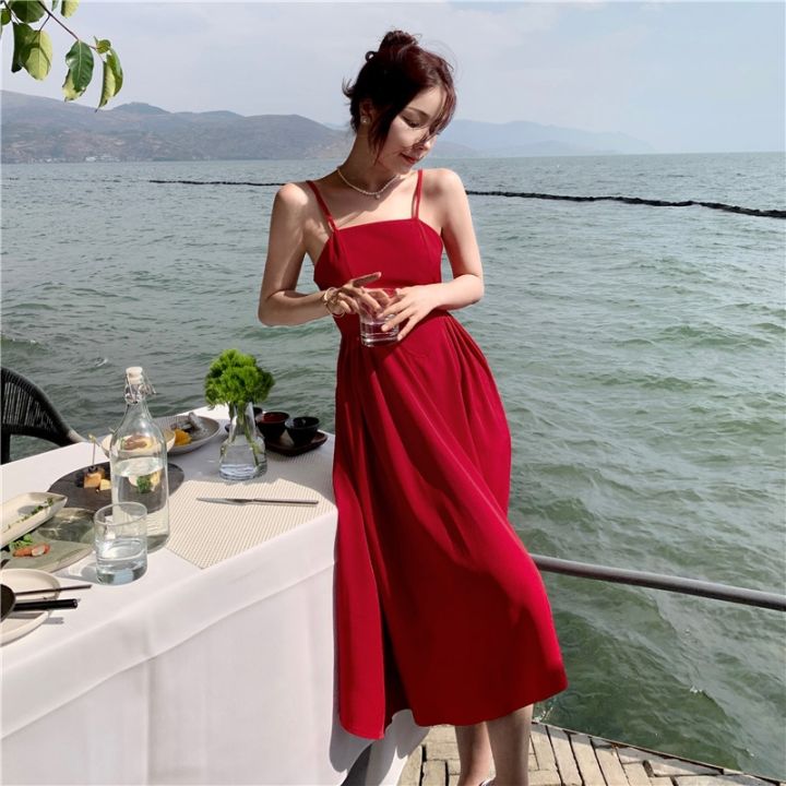 hepburn-wind-wind-restoring-ancient-ways-the-harness-dress-female-temperament-of-the-new-summer-to-receive-a-word-skirt-show-thin-waist-skirt-for-a-holiday