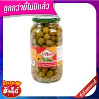 ✨ฮิตสุด✨ คริสโป มะกอกเขียวสอดไส้พริก 907 กรัม Crespo Green Olives Stuffed 907 g ?แนะนำ!!