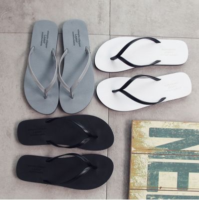 Wholesale spot flip-flops female summer leisure couples contracted slippery wear-resisting clamp tow men sandals flat beach shoes