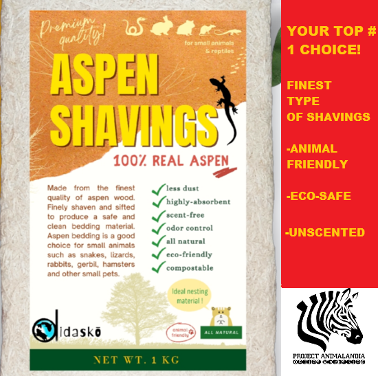 Premium Didasko Aspen Wood Shavings Kusot for hamsters, snakes, reptile