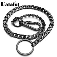 42CM Long Metal Keychain Wallet Belt Chain Rock Punk Trousers Hipster Pant Jean HipHop Jewelry Mens Key Ring Chain K414