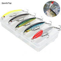 SportsTop Fishing Lures Set ตกปลาเรืองแสงแบบยาวเหมือนจริง Bionic เหยื่อสำหรับน้ำจืดน้ำเค็ม Bass Trout Mackerel