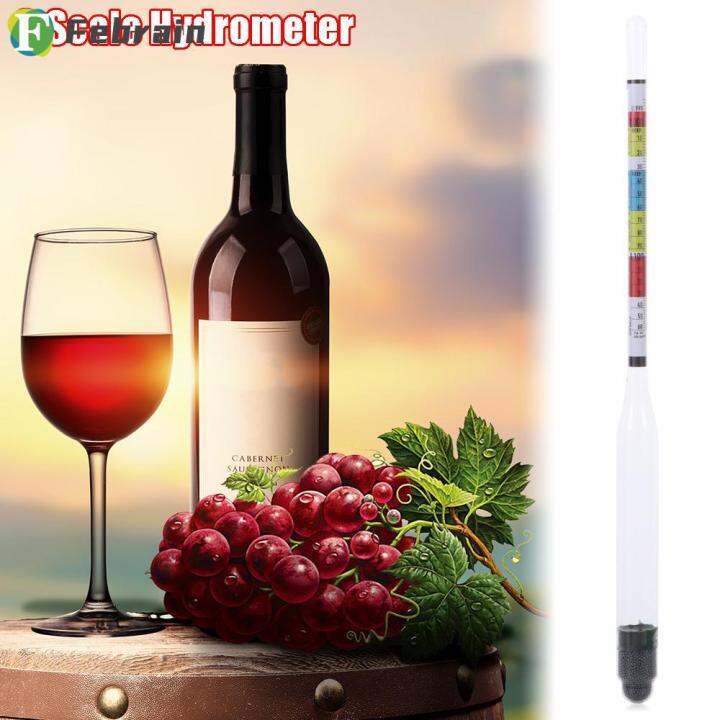 FEBRAIN Kitchen Wine Making Gravity ABV Tester For Home Brew 3 Scale