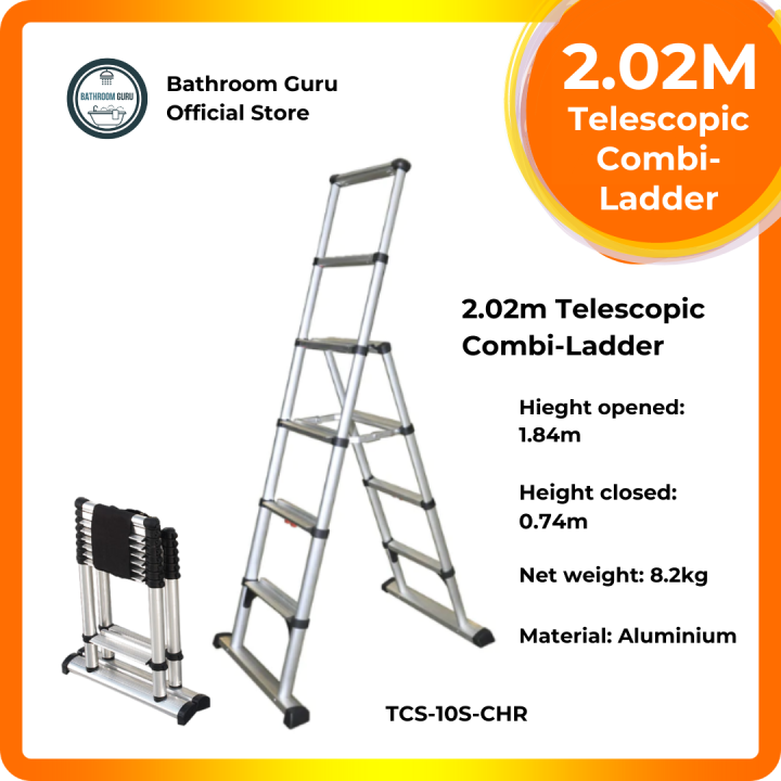 3.2M Telescopic Combi Ladder Aluminium TCS14SCHR Lazada Singapore