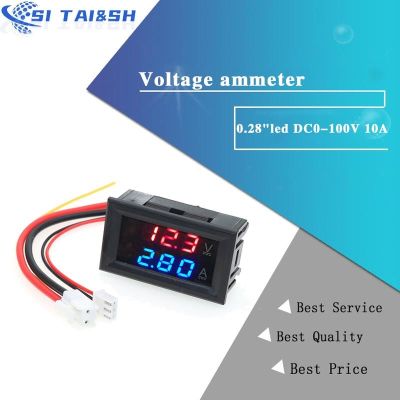 【hot】✔℗♤  0.28 led DC0-100V 10A Digital Voltmeter Ammeter 2 in1 Multimeter 12V/24V Voltage Ampere Amp Gauge Panel Display