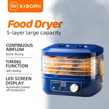 5 Trays Household MINI Food Dehydrator Pet Meat Dehydrated Snacks Air Dryer  Dried Fruit Vegetables Herb Meat Machine Snacks