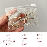 10/20 PCS กระเป๋าซิปเครื่องประดับพลาสติก PVC โปร่งใสสร้อยข้อมือสร้อยคอต่างหูที่เก็บกระเป๋าของขวัญสำหรับบรรจุภัณฑ์ธุรกิจขนาดเล็ก-Mairei