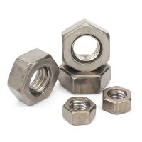 GR2 Pure Titanium Hex Nuts DIN934 M1.6 M2 M2.5 M3 M4 M5 M6 M8 M10 Nails  Screws Fasteners